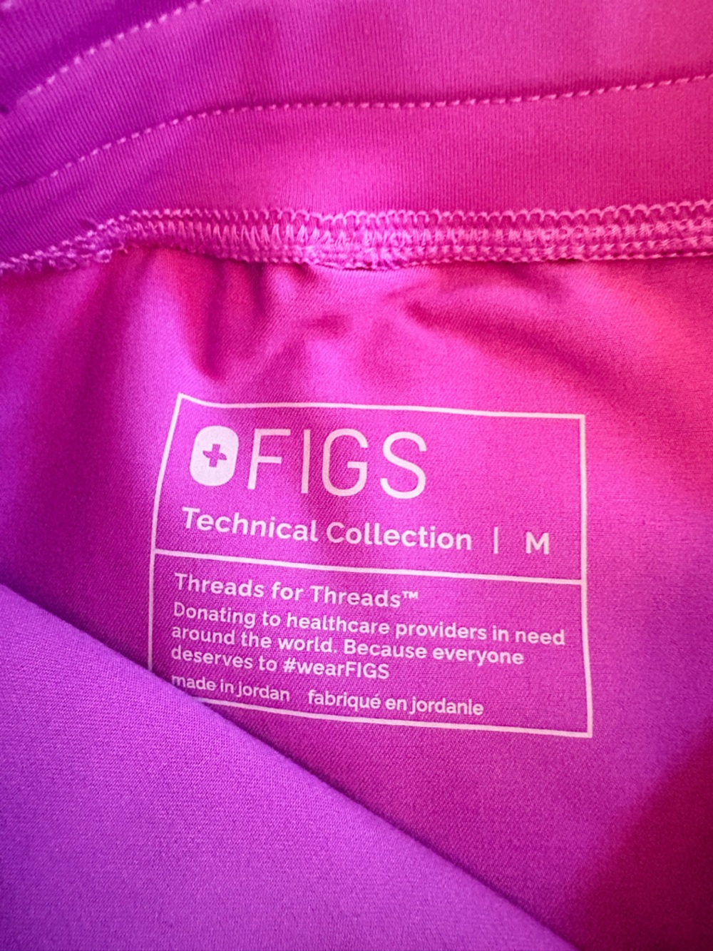FIGS Ultraberry High Waisted Zamora Jogger Scrub Pants Medium NWOT Limited Color - Picture 9 of 14